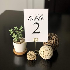 Sophisticated Double-Sided Wedding Table Numbers 1-25 – Perfect for Centerpieces