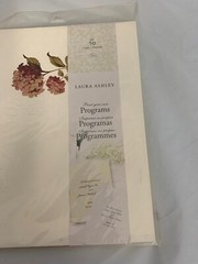New Laura Ashley Gartner studios 2/50 Count Print Your Programs 8.5 X 11 Read