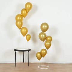 2 WHITE Spiral Plastic Balloon Tower Stand Kit Sturdy Round Base Centerpieces