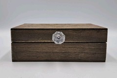 Wedding Ring Box Unique and Engagement Ring Holder Boxes for Rustic Brown