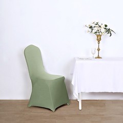 6 Eucalyptus Green SPANDEX CHAIR COVERS for Wedding Banquet Party Reception