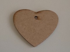 Wooden Heart Wedding Tags 25-100 3mm MDF Place Cards Laser Cut Favours Rustic