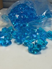 Decorative Acrylic Crystal Gems Colors Ice Rocks blue 2 lbs