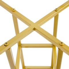 46.65in Gold Metal Large Open Flower Frame,wedding Floral Riser,top Flower Stand