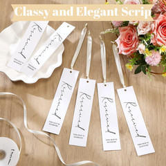 36 Pcs Reserved Seating Tag with Ribbon Wedding Chair Tags Signs for Ceremony Re