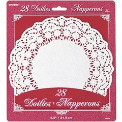 White Paper Doilies – 8.25″ (28 Ct) – Premium Quality 20.9 cm( 8.25″)