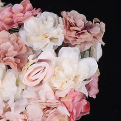 6*Flower Wall Panel Party Artificial Wedding Bouquet Decor Romantic Rose Flower~