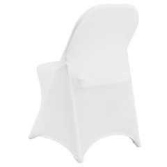 Uimoso 12PCS White Spandex Chair Covers for Weddings, Parties, and Dining Events