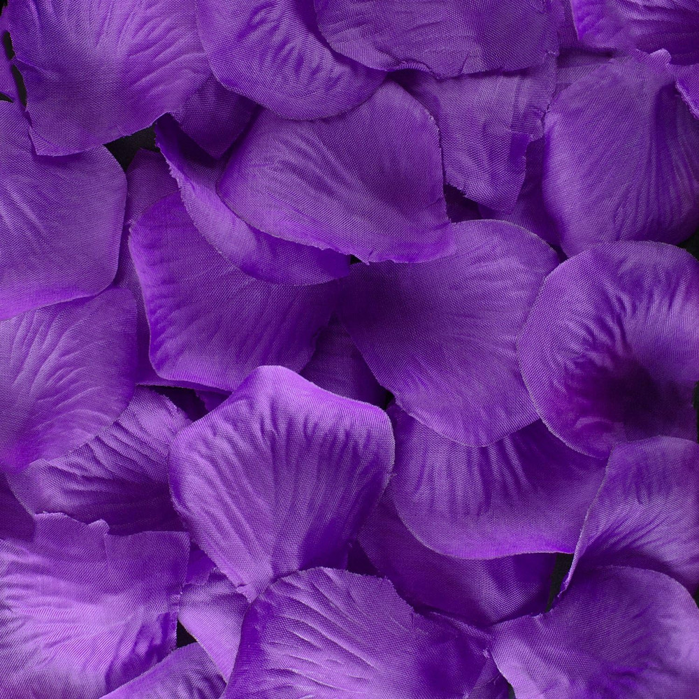 Silk Mini Rose Petals for Weddings – Purple (1000 Pieces) by Super Z Outlet