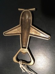 NEW Kate Aspen Airplane Bottle Openers 1 dozen party favors organza gift bags