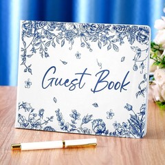 Wedding Guest Book 7 x 9 Inches Reception W/ Pen Set Elegant Guest Book Bridal