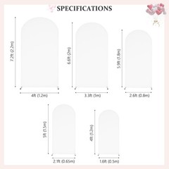 Milk Silk Spandex Archway Backdrop with Zipper Wrinkle Free Wedding Event Cover