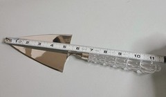 Mikasa Two-Piece Silver Plated Cake Server & Cake Knife Set Glass Handles Boxed