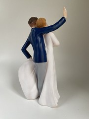 Selfie Taking Bride And Groom Wedding Cake Topper, 7” Tall, READ Description
