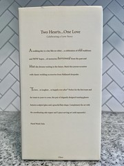 Hallmark Keepsake Two Hearts One Love Wedding Toasting Flutes Bride Groom 2005