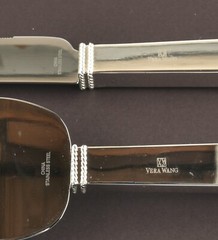 *Vera Wang Wedgwood Silver Cake Trowel Set Love Knot Wedding Cake Serving Bridal