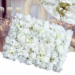 12x Artificial Flower Wall Panel Wedding Event Party Backdrop Flower Wall Panel