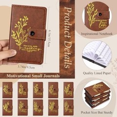Christian Gifts Set 20 Pcs Leather Notebook Ballpoint Pen Prayer Journal