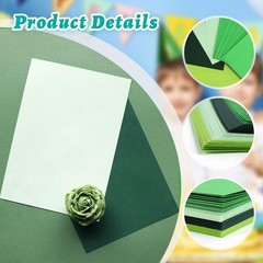 24 Pack Green Cardstock 8.5 x 11 inches Green Construction Paper, Thick Paper…