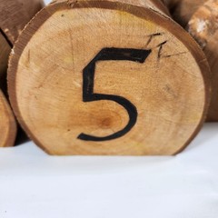 Wooden Wedding Anniversary Decor Table Numbers 1-20 Rustic Decorations Missing 1