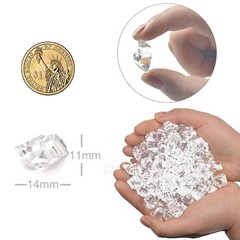 100/200pcs Crystal Transparent Fake Crushed Ice Stones Party Wedding Decorations