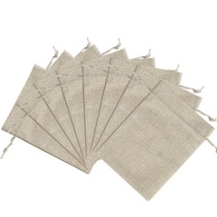 Burlap Gift Bags Wedding Hessian Jute Bags Linen Jewelry Pouches Party Favors