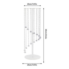 2Pcs Flower Vase Column Flower Stand Tall Vases for Wedding Party Centerpieces