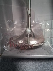 Wedding Champagne toasting Flutes His and Hers New In Box Set of 2 Silver