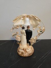Vintage Wedding Cake Topper By Coast Novelty. Wedding Bell Vintage Bride And Grm