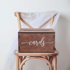 Wooden Wedding Card Box with Slot and Lid | Graduation Card Box for Party 202…