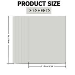 30 Sheets Grey Cardstock 8.5» x 11», 250gsm/90lb 8.5″ x 11″,