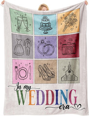 Engagement Gift – «In My Wedding Era» Wedding Gift for Couples 2026 Blanket, Thr