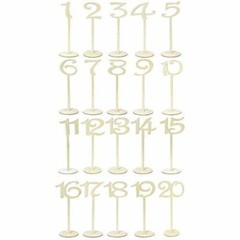 Wrapables Wooden Table Number Stands for Wedding, Parties, Holidays, Special Eve