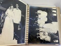 Vintage Wedding Album 17 Photos Ephemera 8”x10” Black and White 1953