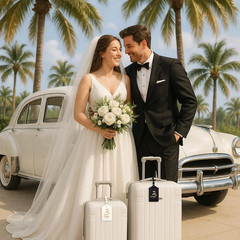 Mr and Mrs Luggage Tags, Bridal Shower Gift Honeymoon Gifts Wedding Gifts for Br