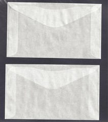 100 Glassine Envelopes #3 (4 1/4 x 2 1/2) 2×4”, Translucent