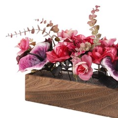 Artificial Flowers Potted Flower Arrangement Flowers Pot Realistic Silk Flowers