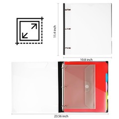 WOT I Telescoping Project Organizer, Refillable 3 Ring Binder with Dividers a…