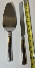 VERA WANG WEDGWOOD WITH LOVE CAKE KNIFE & SERVER 2 PIECE BOX SET