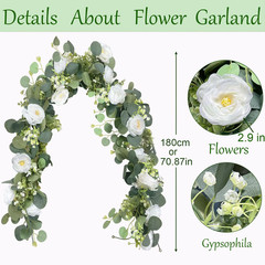 Artificial Flowers Plastic Fake Plants UV Resistant Home Garden Decor In/Outdoor