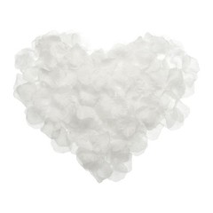 500Pcs, Artificial Rose Petals Fake Silk Flower Petals for Wedding Pure White