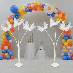 6 Head Butterfly Decoration with Standing Base Artificial Decoration Butterflies