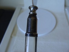 Vtg Cheese Pastry Cake Pie Server Knife Acrylic Sterling Silver Stainless Steel