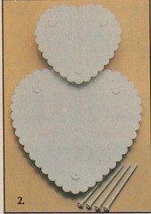 New Vintage Wilton Heart Scalloped Seperator Plate Set, #301-9728