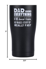 Shamone Tumbler Dad Knows Everything, Gifts for Men, Dad Gifts, Dad Birthday …