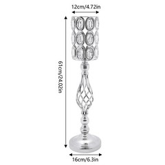 10Pcs Crystal Vase for Centerpieces with Crystal Beads Wedding Vase for Table