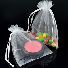 50Pcs Organza Bags-Mix Color 3.54»X4.33»(9X11Cm) Satin Drawstring Organza Pouc