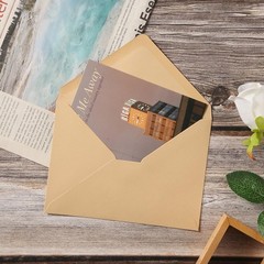 Toperd 50 Pack Colored A6 Invitation Envelopes 6 1/2 x 4 3/4 inches, Brown