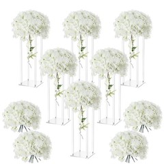 Tall Acrylic Wedding Flower Stand Centerpieces Clear Elegant Vase Column Stand..