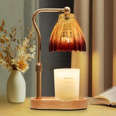 Candle Warmer Lamp with Timer Dimmable, Standard size, Gold